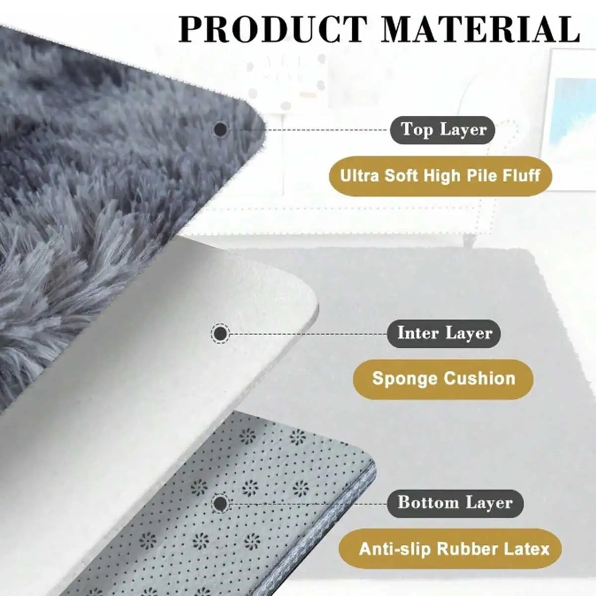 Plush Carpet for Living Room Sofa Floor Cushions Modern Soft Fluffy Home Rug for Children'S Bedroom Play Carpet Christmas Gifts