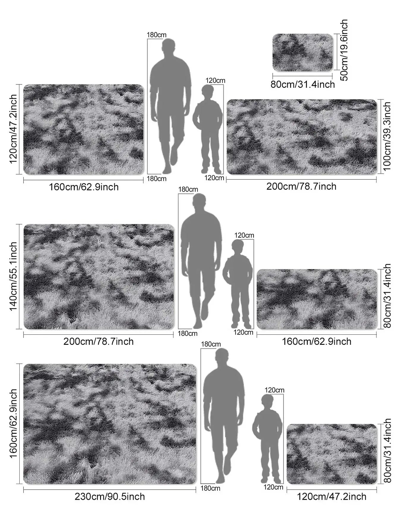 Plush Carpet for Living Room Sofa Floor Cushions Modern Soft Fluffy Home Rug for Children'S Bedroom Play Carpet Christmas Gifts